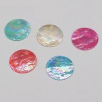 Shell Pendants, Freshwater Shell, Round, DIY, more colors for choice, 25mm, Sold By PC