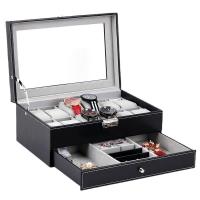 Multifunctional Jewelry Box Middle Density Fibreboard with PU Leather & Velveteen Double Layer & durable Sold By PC