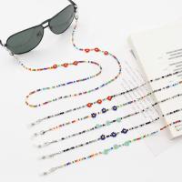Crystal Glasses Chain, Flower, anti-skidding & Unisex, more colors for choice, Length:Approx 27.5 Inch, Sold By PC