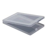 Полипропилен(PP) Упаковка подарочная коробка, Прямоугольная форма, прозрачный, 104x72x10mm, внутренний диаметр:Приблизительно 94x70x7mm, продается PC