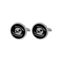 Cufflinks Zinc Alloy stoving varnish & for man black Sold By PC