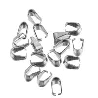 Stainless Steel Pinch Bail, plated, DIY & different size for choice, more colors for choice, 100PCs/Bag, Sold By Bag