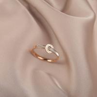 Titanium Čelik Finger Ring, s Bijela Shell, porasla zlatna boja pozlatom, modni nakit & različite veličine za izbor, porasla zlatnu boju, Prodano By PC
