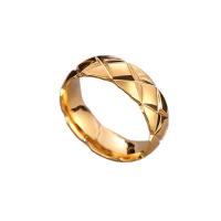 Titanium Steel Finger Ring plated fashion jewelry 6mm Sold By PC