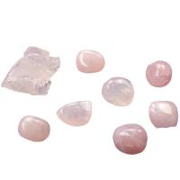 quartz rose décoration, Irrégulière, poli, rose, 10-20mm,20-35mm, Vendu par fixé