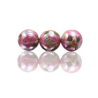 Perles de nacre en verre, Des billes de verre, Rond, DIY, couleurs mélangées, 20mm, Vendu par PC