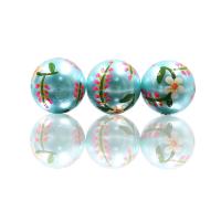 Glass Pearl Beads Glass Beads Round DIY light blue 20mm Sold By PC