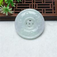 Jadeite Pendant, Carved, green, 40x5.5mm-44.9x5.7mm, Sold By PC