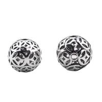 925 Sterling Silver Spacer Bead Round & hollow silver color Sold By PC