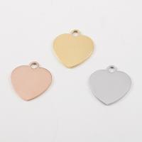 Pendientes Corazón de acero inoxidable, pulido, Bricolaje, más colores para la opción, 21.50x20x1.50mm, agujero:aproximado 3mm, Vendido por UD