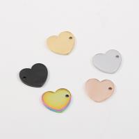Pendientes Corazón de acero inoxidable, pulido, Bricolaje, más colores para la opción, 15x1.50x14mm, agujero:aproximado 1.6mm, Vendido por UD