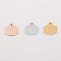 Stainless Steel Pendants, polished, DIY, more colors for choice, 11*13*13.5mm, Hole:Approx 1.5mm, Sold By PC