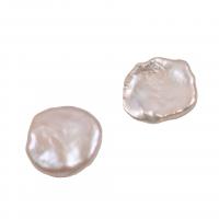 Nėra Hole Kultūringas gėlavandenių perlų karoliukai, Gėlo vandens perlų, Bižuterijos & ne skylė, baltas, 15-20mm, Pardavė PC