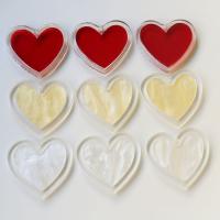 Acrylic Pendants, Heart, patchwork, more colors for choice, 27x25mm, Sold By PC