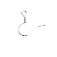 Stainless Steel Hook Earwire, silver color plated, DIY, silver color, 16x18mm, Sold By PC