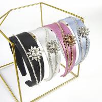 Hair Bands, Cloth, for woman & with rhinestone, more colors for choice, 110x40x130mm, Sold By PC