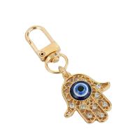 Tibetan Style Key Clasp, plated, Unisex & different styles for choice & enamel & with rhinestone, nickel, lead & cadmium free, 20mm, Sold By PC