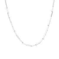 Collares de Plata Esterlina, Plata de ley 925, con 1.96 inch extender cadena, pulido, Ajustable & para mujer, plateado, longitud:aproximado 16.53 Inch, Vendido por UD