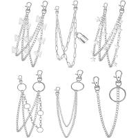 Zinc Alloy Waist Chain 6 pieces & multifunctional & Unisex nickel lead & cadmium free Sold By Set