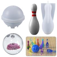 DIY Epoxy Mold Set, Silicone, Bowling, different styles for choice, Sold By PC
