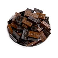 Mobile Kit bricolage, résine, Chocolat, vernis au four, plus de couleurs à choisir, 21x11mm, Environ 100PC/sac, Vendu par sac