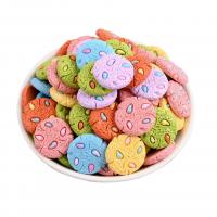 Mobile Phone DIY Decoration, Resin, Biscuit, stoving varnish, more colors for choice, 15mm, Approx 100PCs/Bag, Sold By Bag