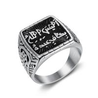 Enamel Stainless Steel Finger Ring plated for man Sold By PC