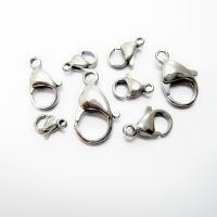 Stainless Steel Lobster Claw Clasp, 304 Stainless Steel, Galvanic plating, DIY & different size for choice, silver color, Sold By PC