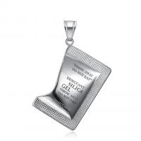 Ожерелье из нержавеющей стали , нержавеющая сталь, плакирован серебром, разные стили для выбора, серебряный, 30x57mm, длина:23.62 дюймовый, продается PC