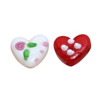 Porslin Smycken Pärlor, Hjärta, DIY, fler färger för val, 18x15mm, 10PC/Bag, Säljs av Bag
