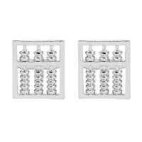 Cufflinks Zinc Alloy platinum color plated for man Sold By Pair
