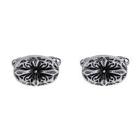 Cufflinks, Tibetan Style, platinum color plated, for man, 21x15mm, Sold By Pair