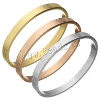 Stainless Steel Bangle, plated, different size for choice & for woman, more colors for choice, Sold By PC