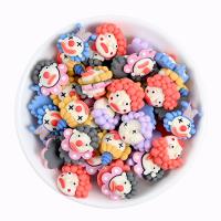 Mobile Phone DIY Decoration, Resin, clown, stoving varnish, different size for choice, more colors for choice, Approx 100PCs/Bag, Sold By Bag
