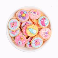 Mobile Phone DIY Decoration, Resin, Round, stoving varnish, more colors for choice, 28mm, Approx 100PCs/Bag, Sold By Bag