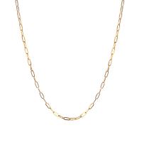 Stainless Steel Chain Necklace 304 Stainless Steel with 1.97Inch extender chain Vacuum Plating for woman 3mm Length Approx 14.96 Inch Sold By PC