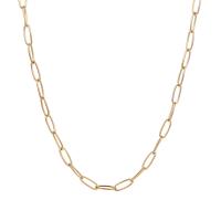 Stainless Steel Chain Necklace 304 Stainless Steel with 1.97Inch extender chain Vacuum Plating for woman 4mm Length Approx 15.35 Inch Sold By PC
