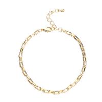 Brass Bracelet & Bangle, with 1.18Inch extender chain, plated, for woman, more colors for choice, nickel, lead & cadmium free, Length:Approx 6.3 Inch, Sold By PC