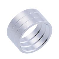 Rozsdamentes acél Finger Ring, 304 rozsdamentes acél, Fánk, egynemű & matt, több színt a választás, 10.50mm, Méret:7, Kb 3PC-k/Set, Által értékesített Set
