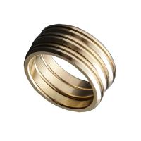 Stainless Steel Finger Ring, 304 Stainless Steel, Donut, Vacuum Plating, Unisex & matte, more colors for choice, 9mm, US Ring Size:7, Approx 3PCs/Set, Sold By Set