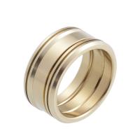 Rozsdamentes acél Finger Ring, 304 rozsdamentes acél, Fánk, egynemű & matt, több színt a választás, 9.50mm, Méret:7, Kb 3PC-k/Set, Által értékesített Set