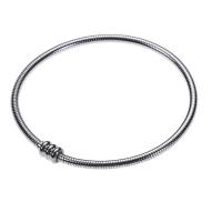 Stainless Steel Bangle, 304 Stainless Steel, with Magnet, Donut, vintage & Unisex, original color, 3mm, Inner Diameter:Approx 57mm, Sold By PC