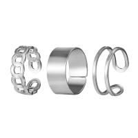Juego de anillos de aleación de zinc, chapado, tres piezas & unisexo, más colores para la opción, libre de níquel, plomo & cadmio, aproximado 3PCs/Bolsa, Vendido por Bolsa