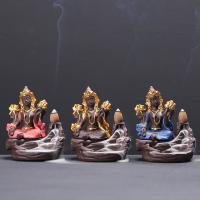 Backflow Incense Burner, Porcelain, handmade, for home and office & durable & multifunctional & different styles for choice, more colors for choice, Sold By PC