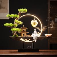 Porcelain Hanging Incense Burner, handmade, for home and office & durable & with LED light & multifunctional & different styles for choice, 397x100x366mm, Sold By PC