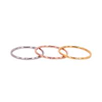 Titan Edelstahl Ringe, Titanstahl, plattiert, verschiedene Größen vorhanden & für Frau & mit Strass, keine, Größe:4-9, verkauft von PC