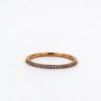 Titantium Steel finger ring, Titan Stål, plated, olika storlek för val & för kvinna & med strass, fler färger för val, Storlek:4-9, Säljs av PC