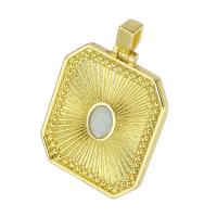 Bijoux pendentifs en laiton, Placage de couleur d'or, 20x26x2mm, Trou:Environ 2mm, Vendu par PC