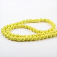 Fashion Glass Beads, Round, stoving varnish, DIY, more colors for choice, 10mm, Hole:Approx 1mm, 38PCs/Strand, Sold Per 15 Inch Strand