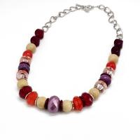 Tibetan Style Sweater Chain Necklace, with Natural Stone, for woman, mixed colors, Length:67.5 cm, Sold By PC